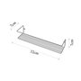 Hanah Home Estante de Pared Cromo para Baño o Especias